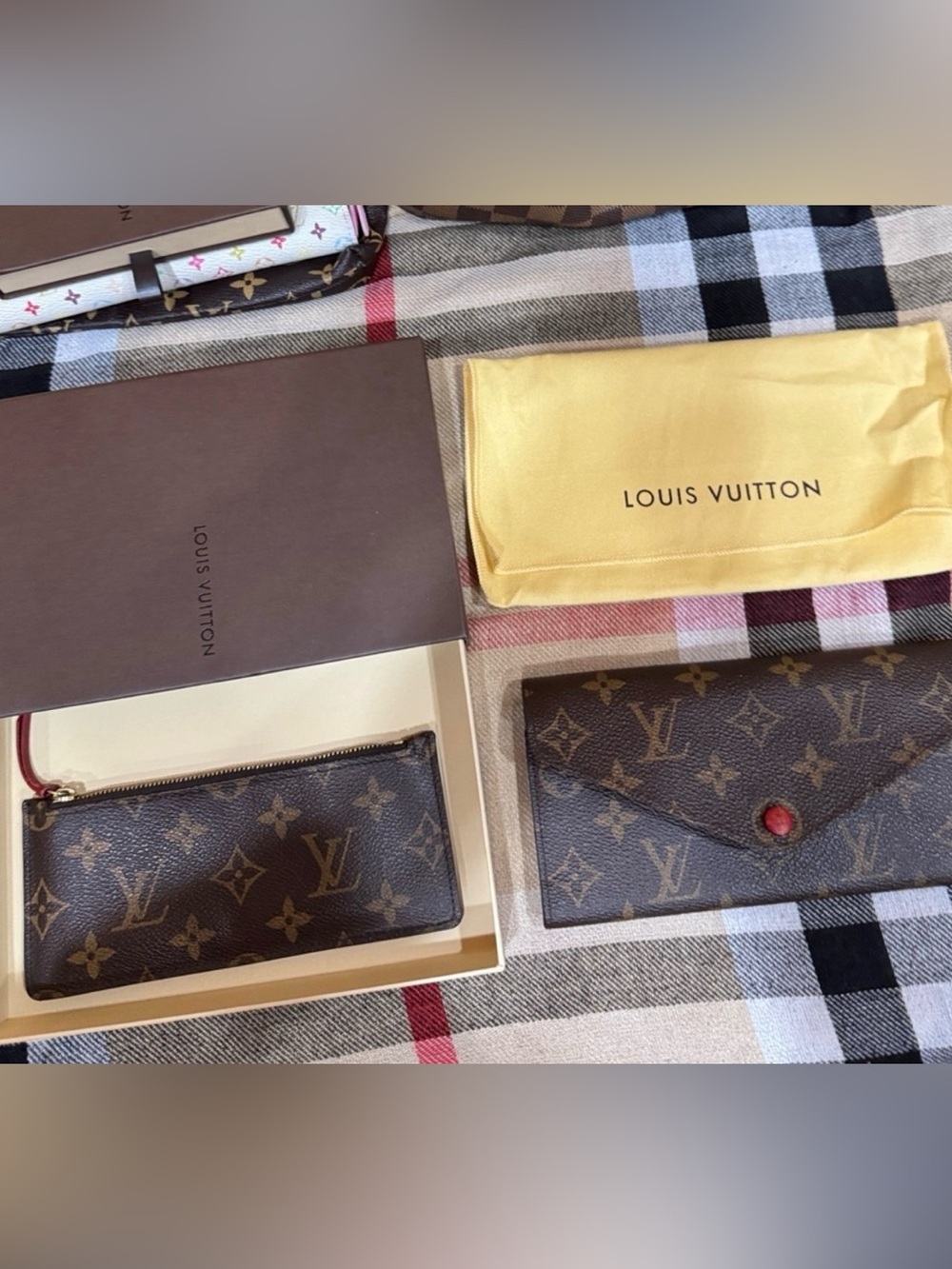 Lot, Louis Vuitton Boxes and Dust Bag. Bundle